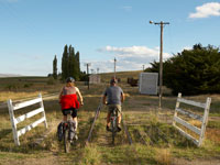 Cyclists on Trail near Hyde station