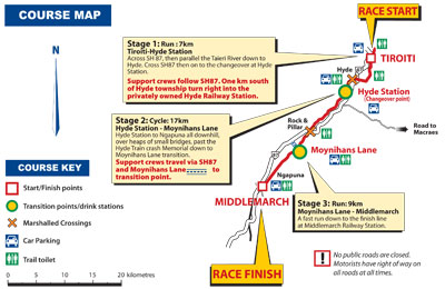 Masters Games map 2010