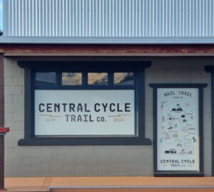 Central Cycle Trail Co. depot in Middlemarch hire bikes from here for the Otago Central Rail Trail e-bikes available.